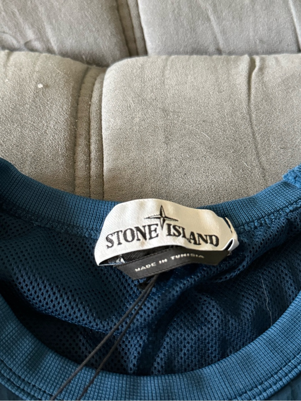 Stone Island Dark Blue Nylon Smock Shirt - Picture 3 of 4